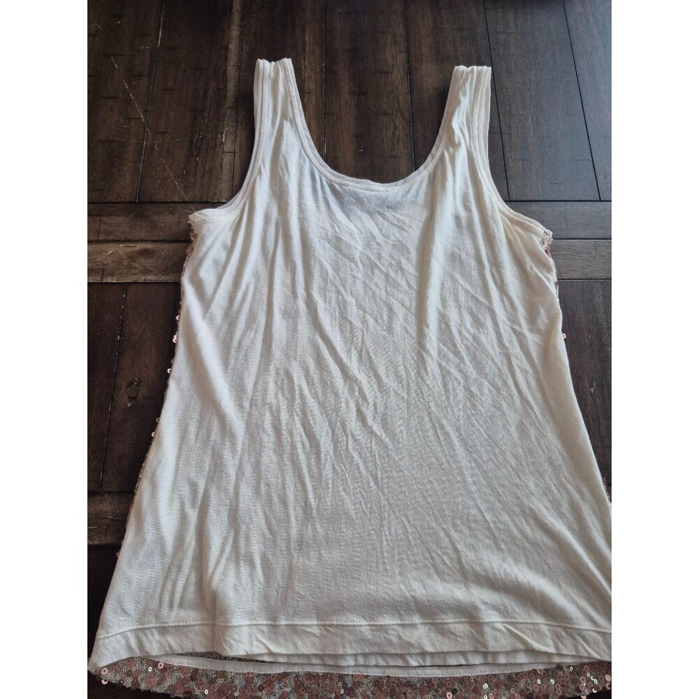 Banana Republic Womens Rose Gold Sequin Tank Top S - Picture 4 of 4